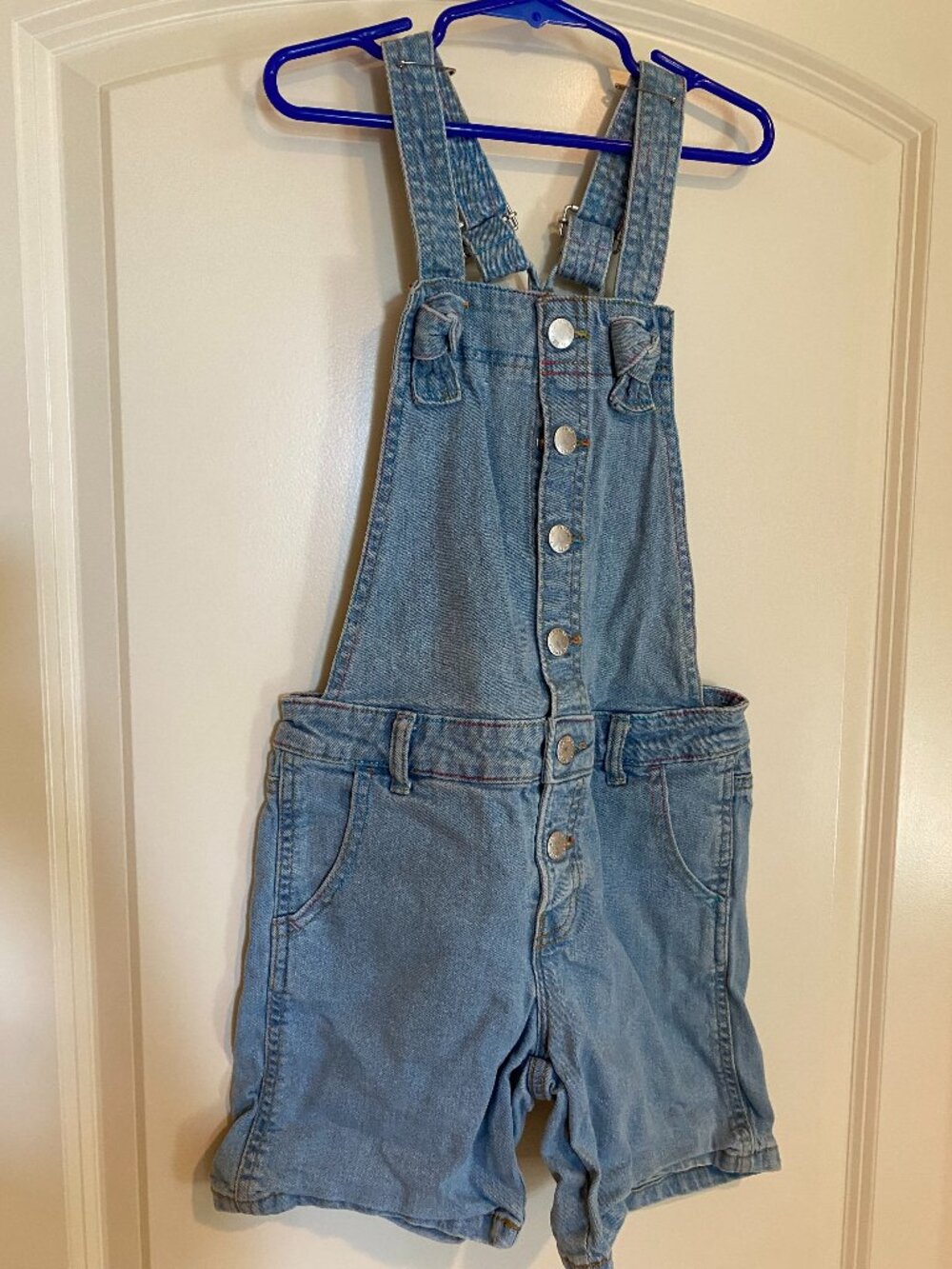 Joe Fresh Sz 8 Denim Short Overalls